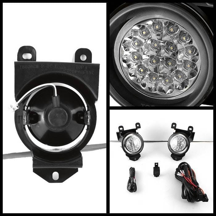 GMC Sierra Spyder LED Fog Lights - Clear - FL-LED-GD99-C thumbnail 2