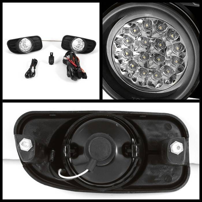 Jeep Grand Cherokee Spyder LED Fog Lights - Clear - FL-LED-JGC99-C thumbnail 2