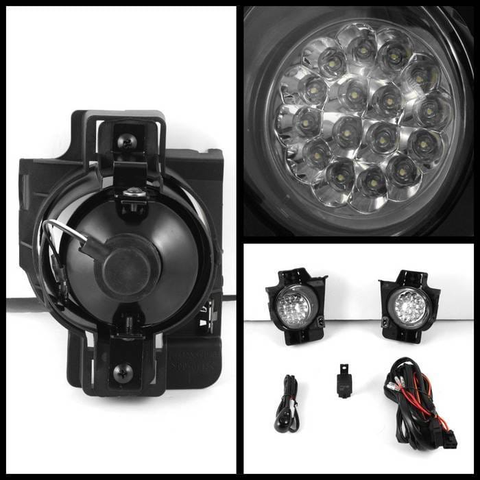 Nissan Altima Spyder LED Fog Lights - Clear - FL-LED-NA08-2D-C thumbnail 2