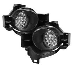 Nissan Altima Spyder LED Fog Lights - Clear - FL-LED-NA2010-4D-C