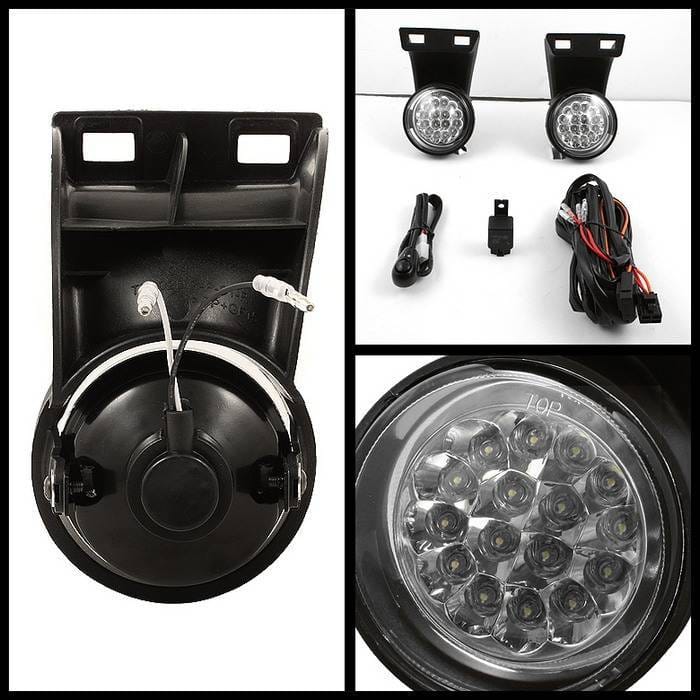 Dodge Ram Spyder LED Fog Lights - Clear - FL-LED-DRAM94-C thumbnail 2