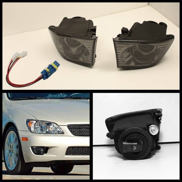 Lexus IS Spyder OEM Fog Lights - No Switch - Smoke - FL-LIS01-SM thumbnail 2