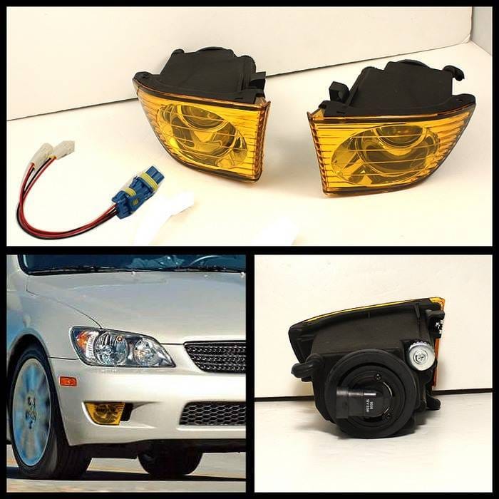 Lexus IS Spyder OEM Fog Lights - No Switch - Yellow - FL-LIS01-Y thumbnail 2