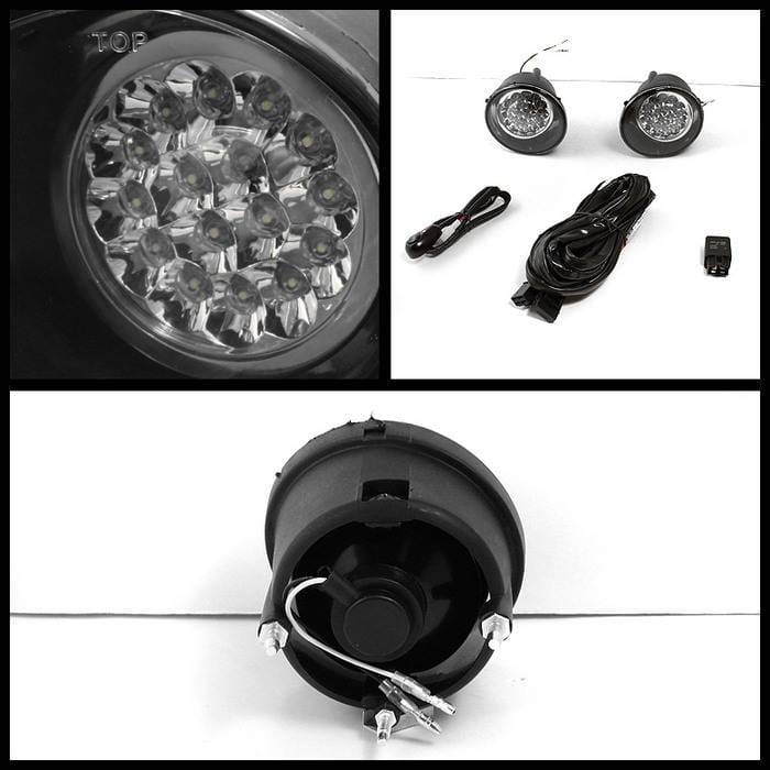 Nissan Armada Spyder LED Fog Lights - Clear - FL-LED-NT04-C thumbnail 2