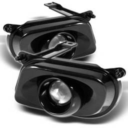 Mercedes-Benz E Class Spyder Projector Fog Lights - Black - FL-P-CH-MBW21096-BK