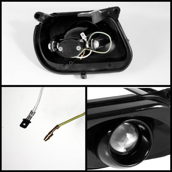 Mercedes-Benz E Class Spyder Projector Fog Lights - Black - FL-P-CH-MBW21096-BK thumbnail 2