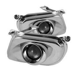 Mercedes-Benz E Class Spyder Projector Fog Lights - No Switch - Chrome - FL-P-CH-MBW21096-E