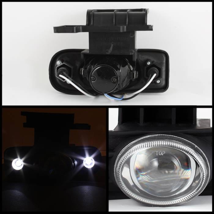 Chevrolet Silverado Spyder Halo Projector Fog Lights - Clear - FL-P-CS99-HL thumbnail 2