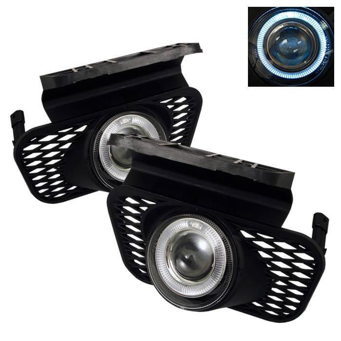 Chevrolet Silverado Spyder Halo Projector Fog Lights - Clear - FL-P-CSIL03-HL