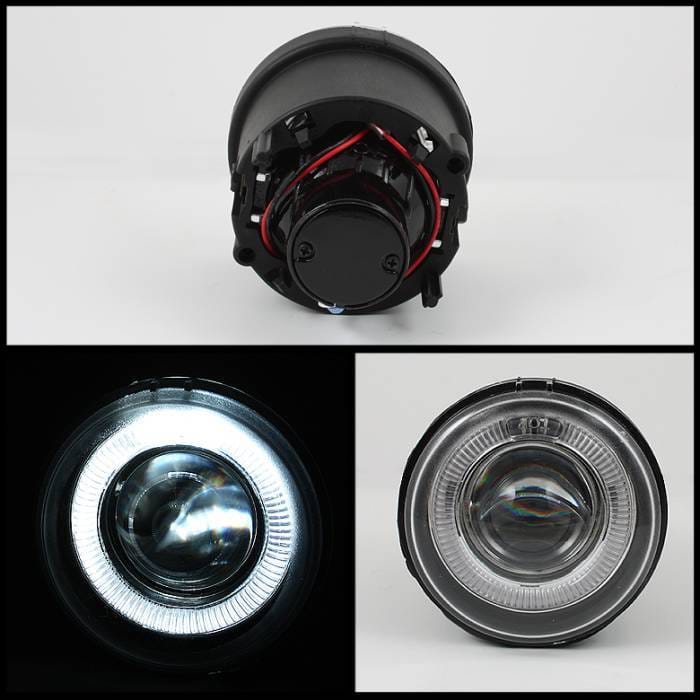 Chrysler Sebring 4DR Spyder Halo Projector Fog Lights - Clear - FL-P-DCH05-HL thumbnail 2
