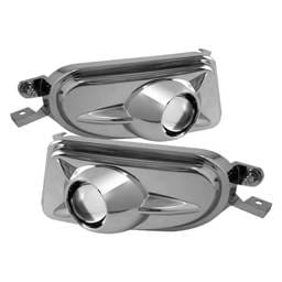 Mercedes-Benz E Class Spyder Projector Fog Lights - No Switch - Chrome - FL-P-CH-MBW21000-E