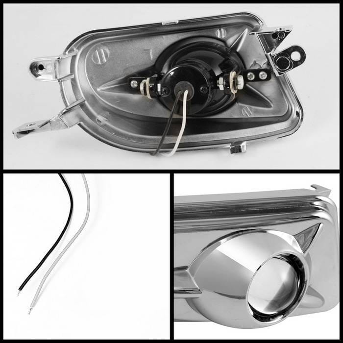 Mercedes-Benz E Class Spyder Projector Fog Lights - No Switch - Chrome - FL-P-CH-MBW21000-E thumbnail 2