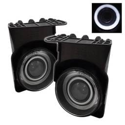 GMC Sierra Spyder Halo Projector Fog Lights - Smoke - FL-P-GS03-HL-SM