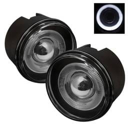 Chrysler 300 Spyder Halo Projector Fog Lights with Switch - Smoke - FL-P-JGC05-HL-SM