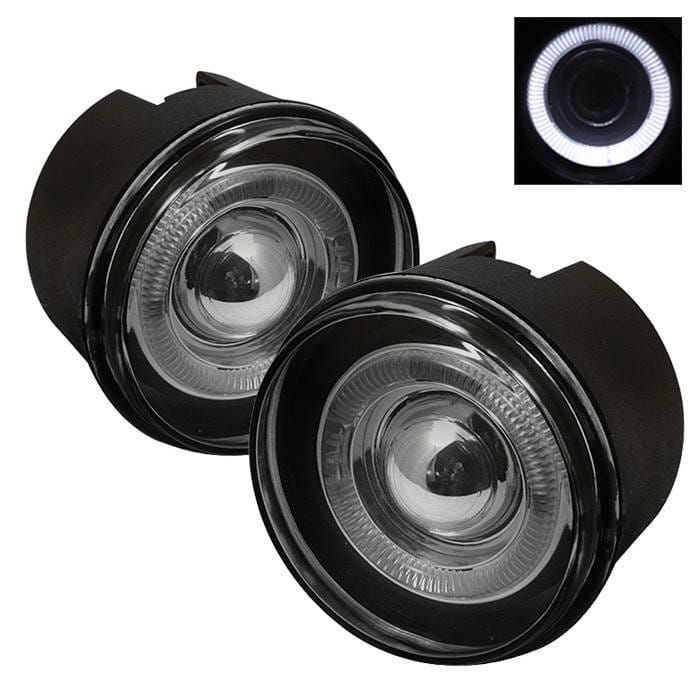Jeep Grand Cherokee Spyder Halo Projector Fog Lights with Switch - Smoke - FL-P-JGC05-HL-SM