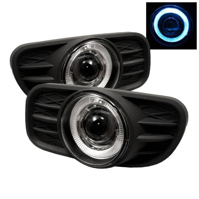 Jeep Grand Cherokee Spyder Halo Projector Fog Lights with Switch - Clear - FL-P-JGC99-HL