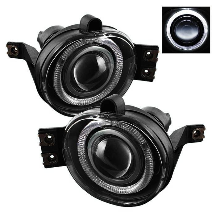 Dodge Ram Spyder Halo Projector Fog Lights - Clear - FL-P-DRAM02-HL