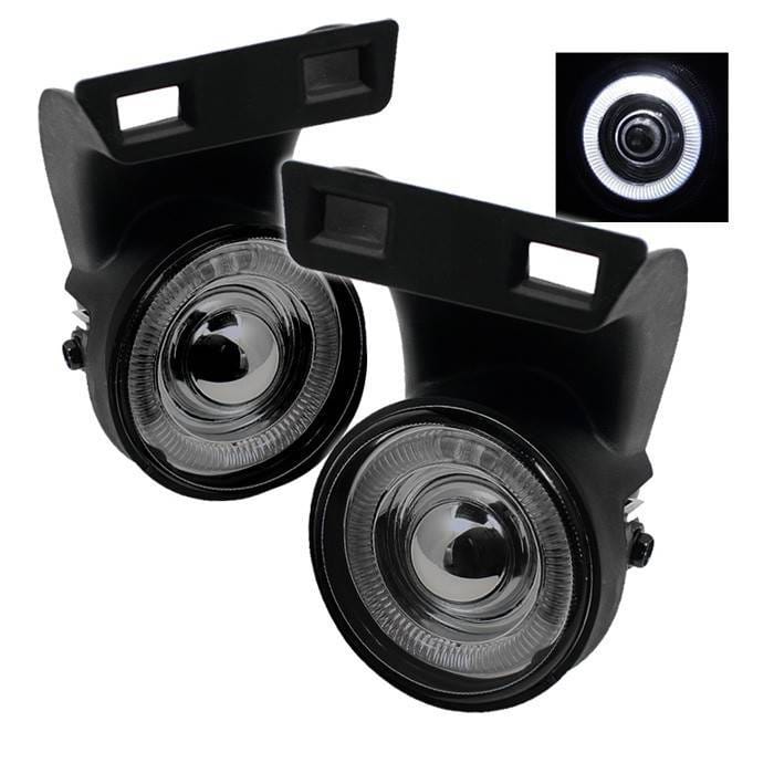 Dodge Ram Spyder Halo Projector Fog Lights - Smoke - FL-P-DRAM94-HL-SM
