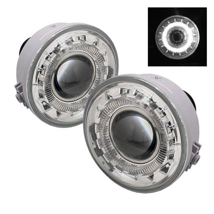 Ford F150 Spyder Halo Projector Fog Lights - Clear - FL-P-FF15006-HL
