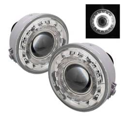 Lincoln Mark Spyder Halo Projector Fog Lights - Clear - FL-P-FF15006-HL