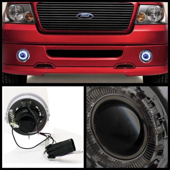 Ford F150 Spyder Halo Projector Fog Lights - Smoke - FL-P-FF15006-HL-SM thumbnail 2