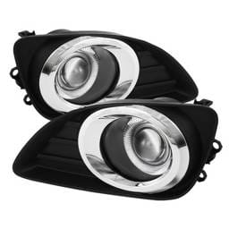 Toyota Camry Spyder Halo Projector Fog Lights - Clear - FL-P-TCAM2010-HL
