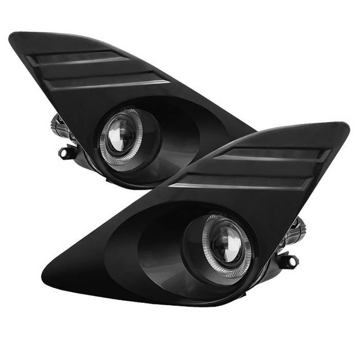 Toyota Camry Spyder Halo Projector Fog Lights - Clear - FL-P-TCAM2012-C