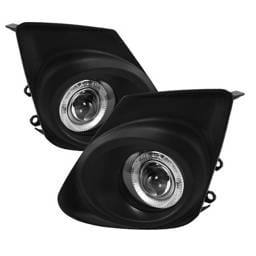 Toyota Corolla Spyder Halo Projector Fog Lights - Clear - FL-P-TCO2011-HL