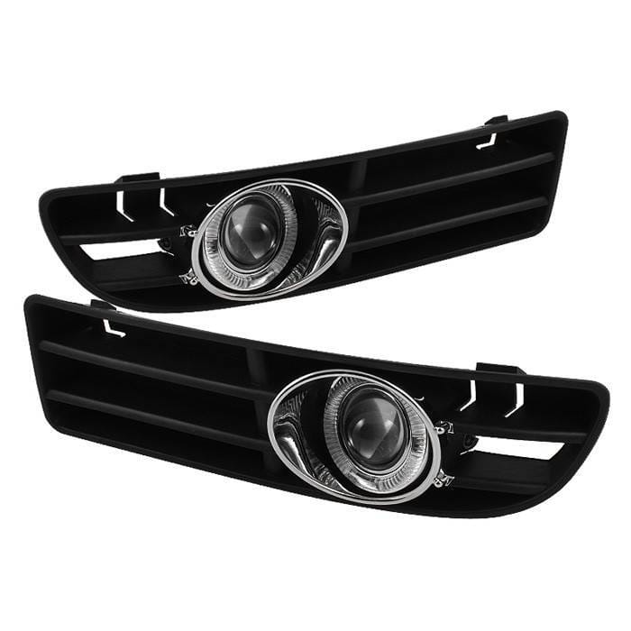 Volkswagen Jetta Spyder Projector Halo Fog Lights - Smoke - FL-P-VJ99-HL-SM