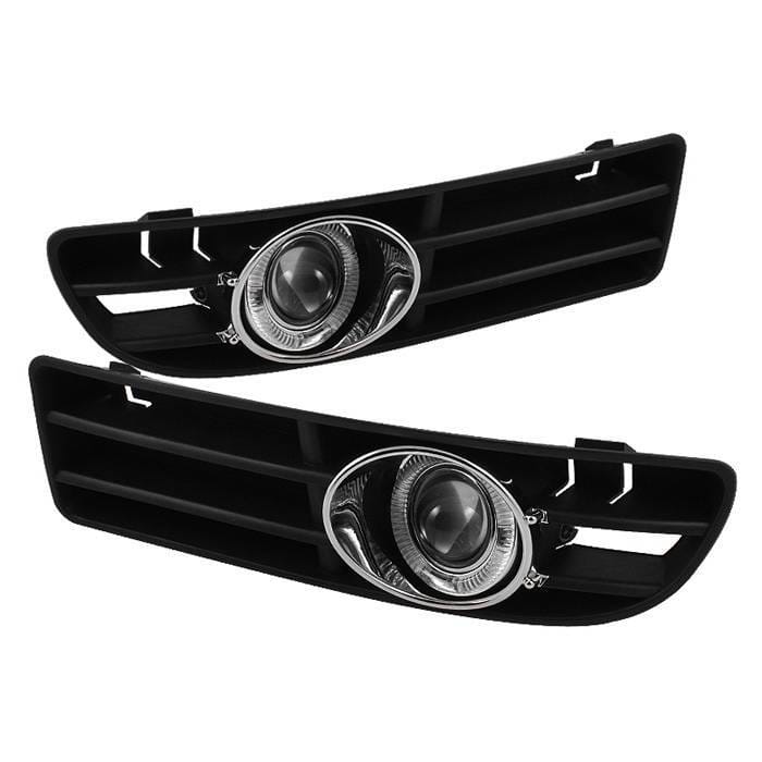 Volkswagen Jetta Spyder Projector Halo Fog Lights - Smoke - FL-P-VJ99-HL-SM