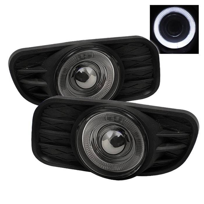 Jeep Grand Cherokee Spyder Halo Projector Fog Lights with Switch - Smoke - FL-P-JGC99-HL-SM