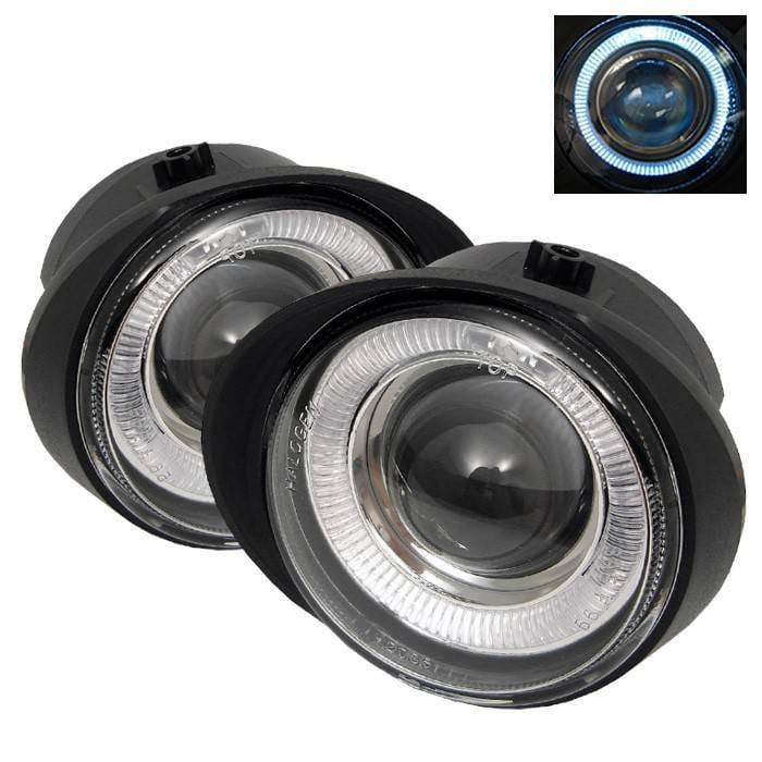 Nissan Altima Spyder Halo Projector Fog Lights - Clear - FL-P-NA02-HL