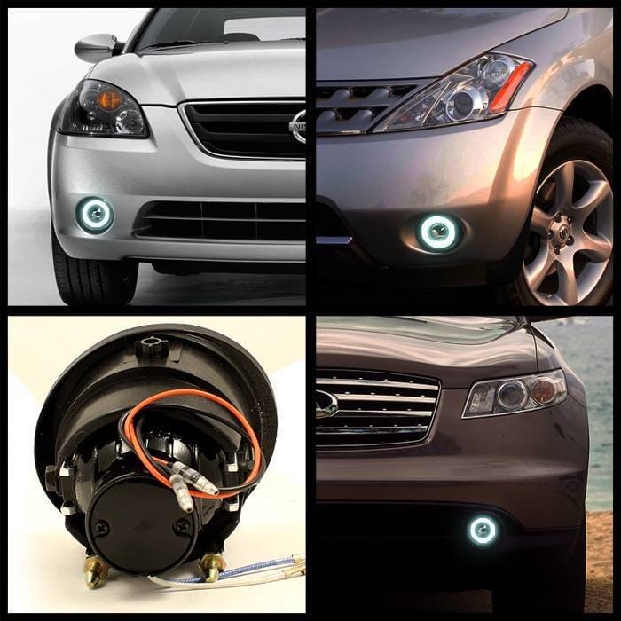 Infiniti FX45 Spyder Halo Projector Fog Lights - Smoke - FL-P-NA02-HL-SM thumbnail 2