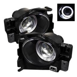 Nissan Altima Spyder Halo Projector Fog Lights - Clear - FL-P-NA08-2D-HL