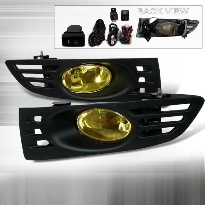 Honda Accord 2DR Spec-D OEM Fog Lights - Yellow - LF-ACD032AMOEM