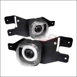 Ford F250 Spec-D Halo Projector Fog Lights - Clear - LFP-F25099H-WJ