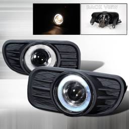 Jeep Grand Cherokee Spec-D Halo Projector Fog Lights - Clear - LFP-GKEE99H-YL
