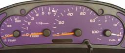 US Speedo Purple Exotic Color Gauge Face - Displays MPH - Tachometer - SUN 03 04