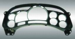 US Speedo Platinum Lens Chrome Gauge Rings - LEN 041