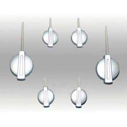 US Speedo 6 Needle Gauge Kit with Satin Hub with White Needles - NED 043
