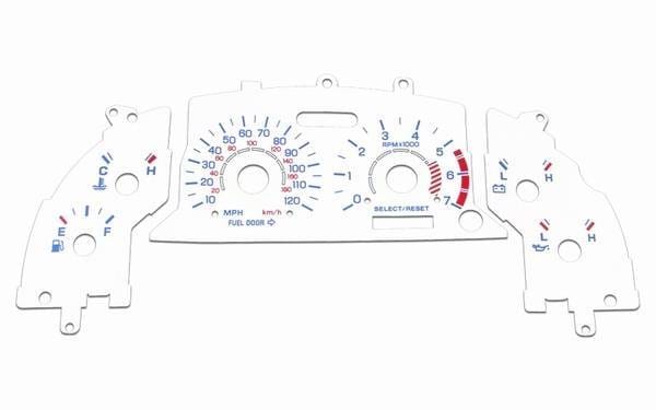 Ford Mustang Stack Racing White Face Reverse Glow Gauges - 52013 thumbnail 2