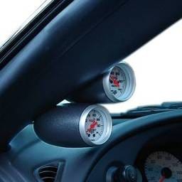 Ford Mustang Speed of Sound Dual Gauge Pillar Dark Charcoal - 81002