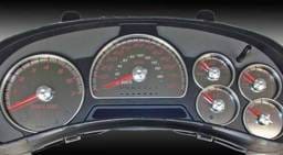 US Speedo Stainless Steel Gauge Face with Red Back - SS GM 21R