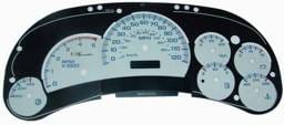 US Speedo White Exotic Color Gauge Face - Displays 120 MPH - Diesel - Automatic - CK1200440D