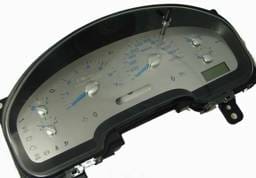 US Speedo Stainless Steel Gauge Face with Blue Back and Color Match Needles - Displays - SS F 05B