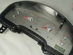 US Speedo Stainless Steel Gauge Face with Red Back and Color Match Needles - Displays - SS F 05R