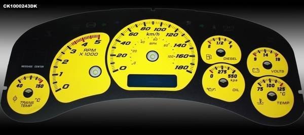 GMC Sierra HD US Speedo Dayton Edition Gauge Face