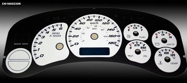 Chevrolet Silverado US Speedo Dayton Edition Gauge Face