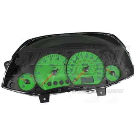 US Speedo Green Exotic Color Gauge Face - Displays MPH - Tachometer - FOC 04 GR