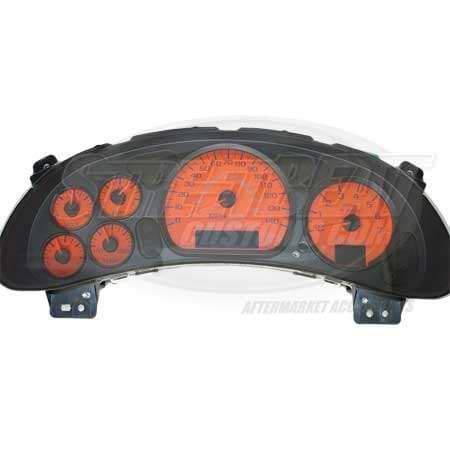 US Speedo Home Depot Orange Exotic Color Gauge Face - Displays 120 MPH - 3 Gauges - MON 04 OR